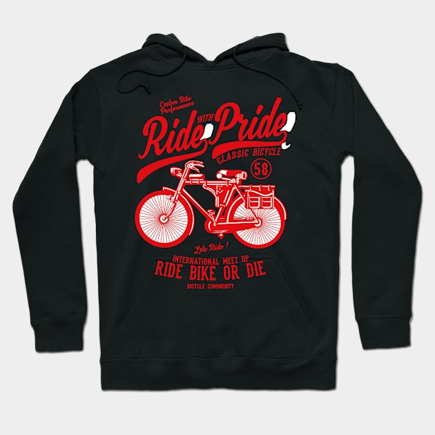 Ride with pride Hoodie by PaunLiviu